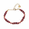 Roze Polymeerklei Kralen Armband Dames - Verguld RVS - Verstelbaar