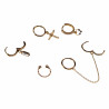 Oorringen Set - 6 stuks - Dames Oorbellen - Gold Plated - Dottilove Sieraden