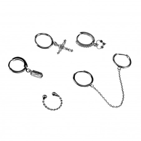 Oorringen Set - 6 stuks - Dames Oorbellen - Plated - Dottilove Sieraden