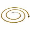 60cm x 2,5mm Platte Slangenketting - Verguld Roestvrij Stalen - Ketting Dames - Heren