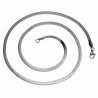 60cm x 3mm Platte Slangenketting - Roestvrij Stalen - Ketting Unisex