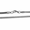 60cm x 3mm Platte Slangenketting - Roestvrij Stalen - Ketting Unisex