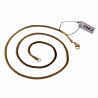 50cm x 3mm Platte Slangenketting - Verguld Roestvrij Stalen - Ketting Dames - Heren