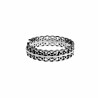 Verstelbaar Ring Dames Filigraan Design 14K Wit Goud Plating RVS