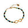 Polymeerklei Armband met Oneindigheids Hanger Verguld RVS Verstelbaar