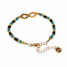 Polymeerklei Armband met Oneindigheids Hanger Verguld RVS Verstelbaar
