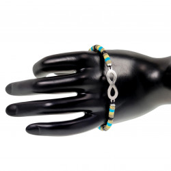 Polymeerklei Armband met Oneindigheids Hanger RVS Verstelbaar