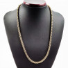60cm x 6mm Jaseron Ketting Unisex - Verguld RVS - Schakelketting