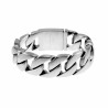 Armband Heren - Licht Mat Gepolijst RVS - Gourmet Schakelsarmband - Brede Armband