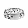 Armband Heren - Licht Mat Gepolijst RVS - Gourmet Schakelsarmband - Brede Armband