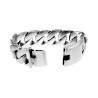 Armband Heren - Licht Mat Gepolijst RVS - Gourmet Schakelsarmband - Brede Armband