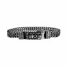 Armband Heren Gepolijst RVS Visgraat Schakelsarmband - Egyptisch Kruis