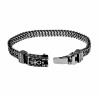 Armband Heren Gepolijst RVS Visgraat Schakelsarmband - Egyptisch Kruis