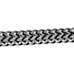 Armband Heren Gepolijst RVS Visgraat Schakelsarmband - Egyptisch Kruis