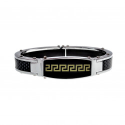 Armband Heren - Grieks Design - Gepolijst RVS - Stijve Armband - Bangle Heren