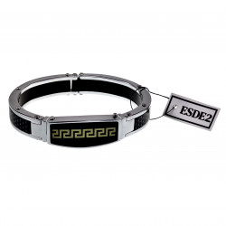 Armband Heren - Grieks Design - Gepolijst RVS - Stijve Armband - Bangle Heren