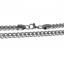60cm x 4mm Ketting Unisex - RVS Visgraatketting - Herringbone Ketting