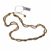 Ketting Dames - Verguld RVS - Verstelbaar - Slangenketting - Dubbele Gevlochten Ketting