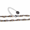 55cm x 4mm Ketting Heren - RVS Goudkleur-Zilverkleur - Verstelbaar Ketting