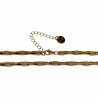 55cm x 4mm Ketting Heren - Verguld Roestvrij Staal Verstelbaar Ketting