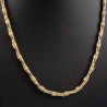 55cm x 4mm Ketting Heren - Verguld Roestvrij Staal Verstelbaar Ketting