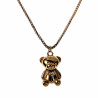 45cm Ketting Dames 18k Verguld RVS Verstelbaar Ketting met Beer Hanger