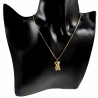 45cm Ketting Dames 18k Verguld RVS Verstelbaar Ketting met Beer Hanger