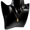 45cm Ketting Dames - 18k  Verguld RVS - Verstelbaar - Ketting met Beer Hanger