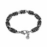 22cm Tot 24cm Armband Heren - Tribal Design - Roestvrij Staal - Schakelsarmband