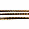 64cm X 3mm Verstelbaar Ronde Slangenketting Unisex - Verguld RVS