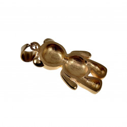 Grote Beer Hanger Unisex - Verguld Roestvrij Staal Symbolische Hanger