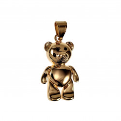 Ketting + Beer Hanger Unisex Verguld RVS Verstelbaar Slangenketting