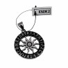 60cm x 3mm Jasseron Ketting + Hanger Unisex - RVS - Ketting met Noorse Viking-Zonbeschermingssymbool Hanger