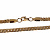 60cm x 4mm Ketting Unisex - Verguld RVS - Platte Slangenketting