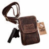 Heuptas Unisex Hunters Telefoontasje Riemtasje Bruin Buffelleer Tas
