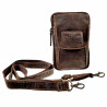 Heuptas Unisex Hunters Telefoontasje Riemtasje Bruin Buffelleer Tas