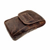 Heuptas Unisex Hunters Telefoontasje Riemtasje Bruin Buffelleer Tas