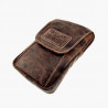 Heuptas Unisex Hunters Telefoontasje Riemtasje Bruin Buffelleer Tas