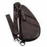 Platte Crossbodytas Unisex - Donkerbruin Leren Schoudertas - Heuptas - Slingbag