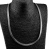 60cm x 6mm Ketting - Gepolijst Roestvrij Staal - Platte Slangenketting