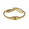 Bangle Armband Dames - Blad Design Armband - Verguld Stalen