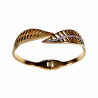 Bangle Armband Dames - Blad Design Armband - Verguld Stalen