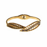 Bangle Armband Dames - Blad Design Armband - Verguld Stalen