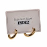 ∅20mm x 4mm Oorringen Unisex - Verguld RVS - Oorbellen Dames - Heren