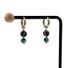 ∅15mm Oorringen Dames Verguld RVS - Oorbellen met Twee Abalone Schelp