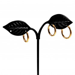 Oorbellen - Earrings - Verguld RVS - Drie Stuks Oorringen Unisex