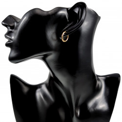 Oorbellen - Earrings - Verguld RVS - Drie Stuks Oorringen Unisex