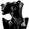 Oorbellen - Earrings - Verguld RVS - Drie Stuks Oorringen Unisex