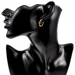 Oorbellen - Earrings - Verguld RVS - Drie Stuks Oorringen Unisex