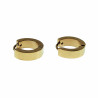 ∅14mm Oorbellen Unisex - Earrings - Verguld RVS - Oorringen met Strass